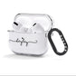 Personalised Black Handwritten Name Custom AirPods Clear Case 3rd Gen Side Image