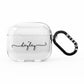 Personalised Black Handwritten Name Custom AirPods Clear Case 3rd Gen