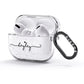 Personalised Black Handwritten Name Custom AirPods Glitter Case 3rd Gen Side Image