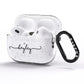 Personalised Black Handwritten Name Custom AirPods Pro Glitter Case Side Image