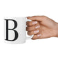 Personalised Black Initials Customised Clear 10oz Mug Alternative Image 4