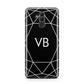 Personalised Black Initials Geometric Huawei Mate 20 Lite