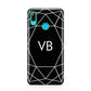 Personalised Black Initials Geometric Huawei P Smart 2019 Case