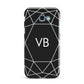Personalised Black Initials Geometric Samsung Galaxy A7 2017 Case