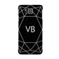 Personalised Black Initials Geometric Samsung Galaxy Alpha Case