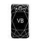 Personalised Black Initials Geometric Samsung Galaxy J7 Case