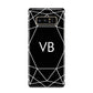 Personalised Black Initials Geometric Samsung Galaxy Note 8 Case