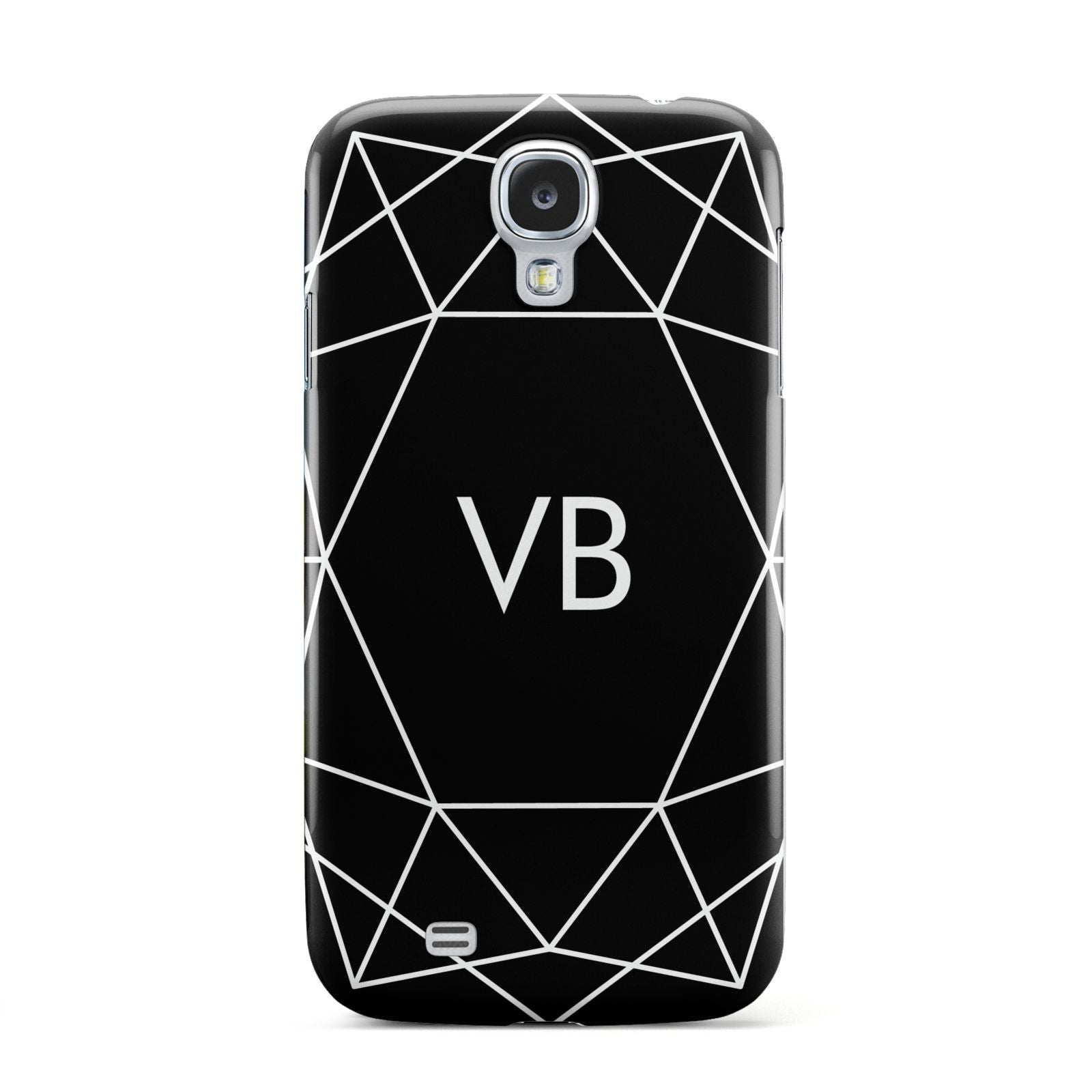 Personalised Black Initials Geometric Samsung Galaxy S4 Case
