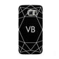 Personalised Black Initials Geometric Samsung Galaxy S6 Case