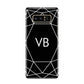 Personalised Black Initials Geometric Samsung Galaxy S8 Case