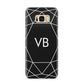 Personalised Black Initials Geometric Samsung Galaxy S8 Plus Case