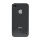 Personalised Black Initials Heart Arrow Apple iPhone 4s Case