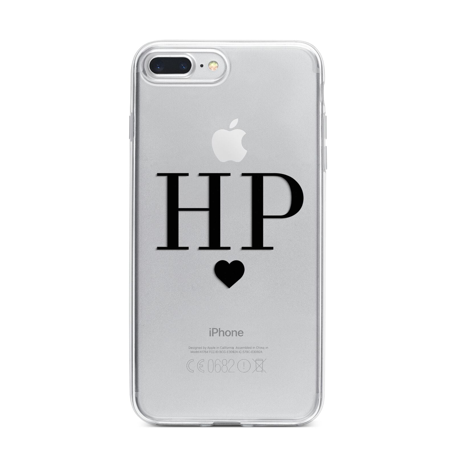 Initials Clear Personalised Initials Iphone Plus Case Initial