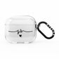 Personalised Black Initials Or Name Clear Custom AirPods Clear Case 3rd Gen