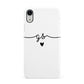 Personalised Black Initials Or Name Clear Custom Apple iPhone XR White 3D Snap Case
