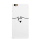 Personalised Black Initials Or Name Clear Custom iPhone 6 Plus 3D Snap Case on Gold Phone