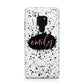 Personalised Black Ink Splat Name Huawei Mate 20 Phone Case