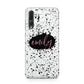 Personalised Black Ink Splat Name Huawei P20 Pro Phone Case