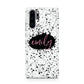 Personalised Black Ink Splat Name Huawei P30 Pro Phone Case