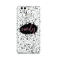Personalised Black Ink Splat Name Huawei P9 Case