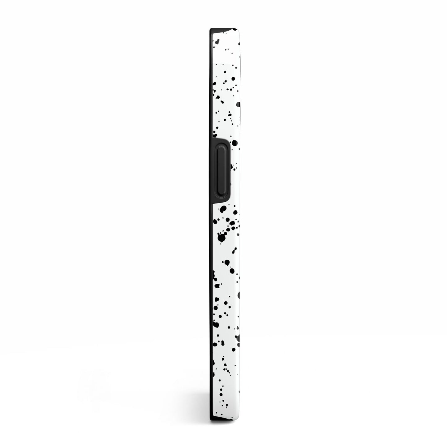 Personalised Black Ink Splat Name iPhone 13 Pro Side Image 3D Tough Case