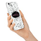 Personalised Black Ink Splat Name iPhone 7 Bumper Case on Silver iPhone Alternative Image
