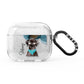 Personalised Black Labrador AirPods Glitter Case 3rd Gen