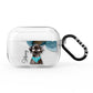 Personalised Black Labrador AirPods Pro Clear Case