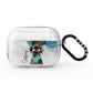 Personalised Black Labrador AirPods Pro Glitter Case