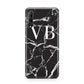 Personalised Black Marble Effect Monogram Huawei P Smart Pro 2019