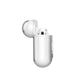 Personalised Black Marble Initials AirPods Case Side Angle