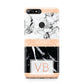 Personalised Black Marble Initials Huawei Y7 2018