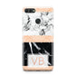 Personalised Black Marble Initials Huawei Y9 2018