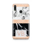 Personalised Black Marble Initials Huawei Y9 2019