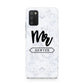 Personalised Black Mr Surname On Marble Samsung A02s Case