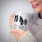 Personalised Black Mrs Surname On Marble 10oz Mug Alternative Image 6