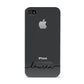 Personalised Black Name Handwriting Clear Custom Apple iPhone 4s Case