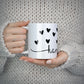 Personalised Black Name Love Hearts Clear 10oz Mug Alternative Image 5