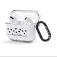 Personalised Black Name Love Hearts Clear AirPods Clear Case 3rd Gen Side Image