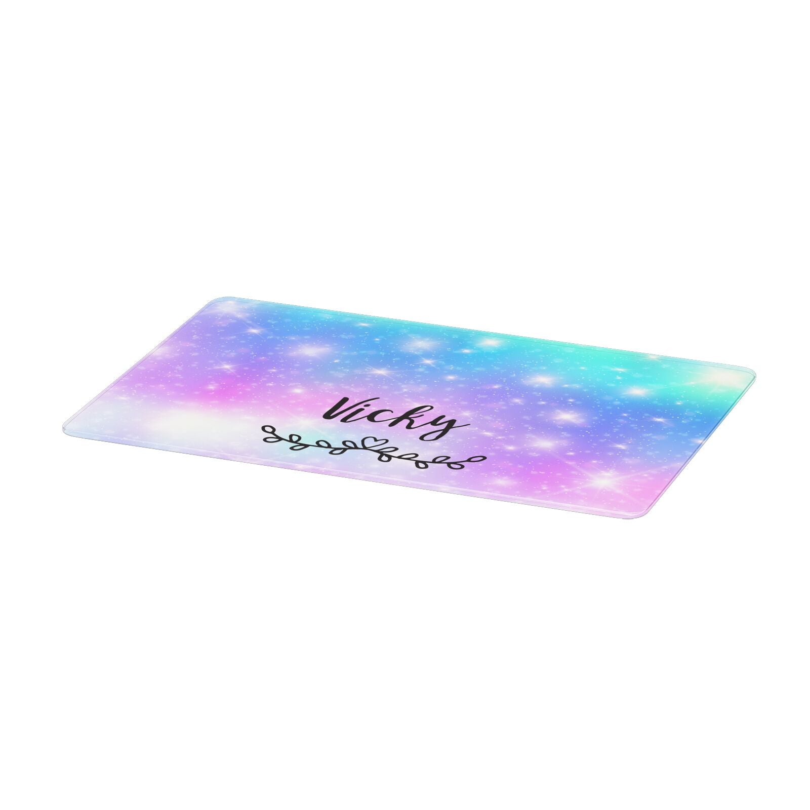 Personalised Black Name Purple Unicorn Marble Apple MacBook Case Only