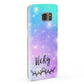Personalised Black Name Purple Unicorn Marble Samsung Galaxy Case Fourty Five Degrees