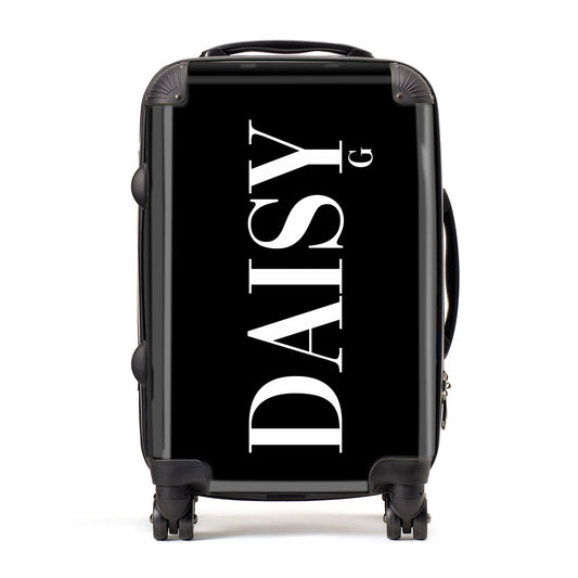 Personalised Black Name Suitcase