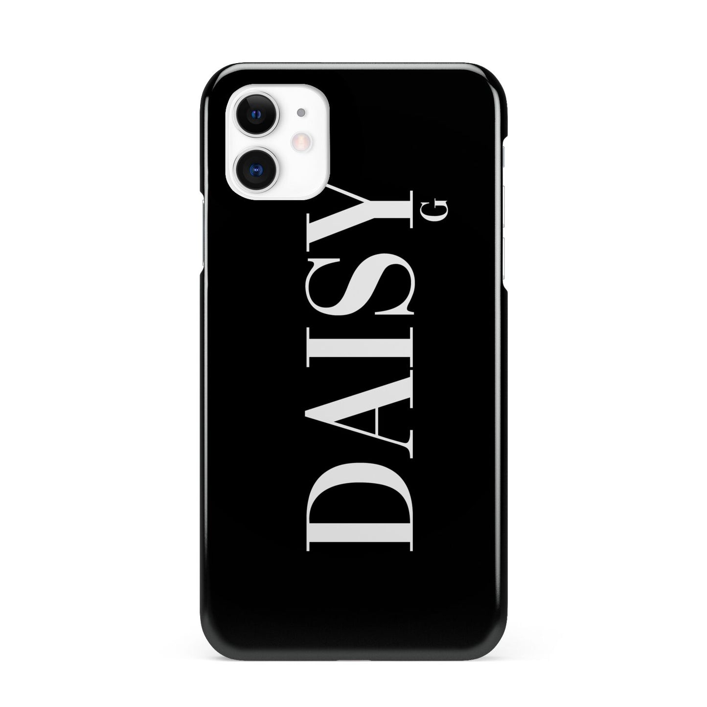 Personalised Black Name iPhone 11 3D Snap Case
