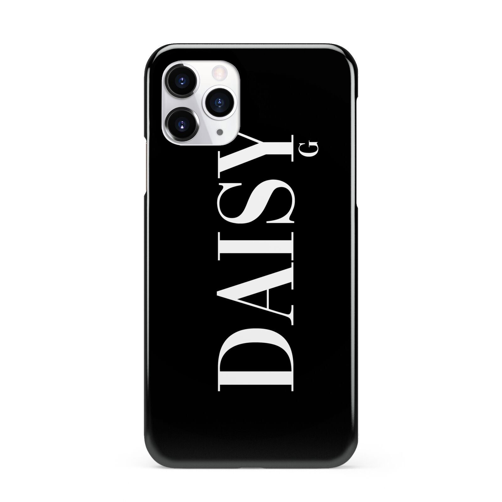 Personalised Black Name iPhone 11 Pro 3D Snap Case