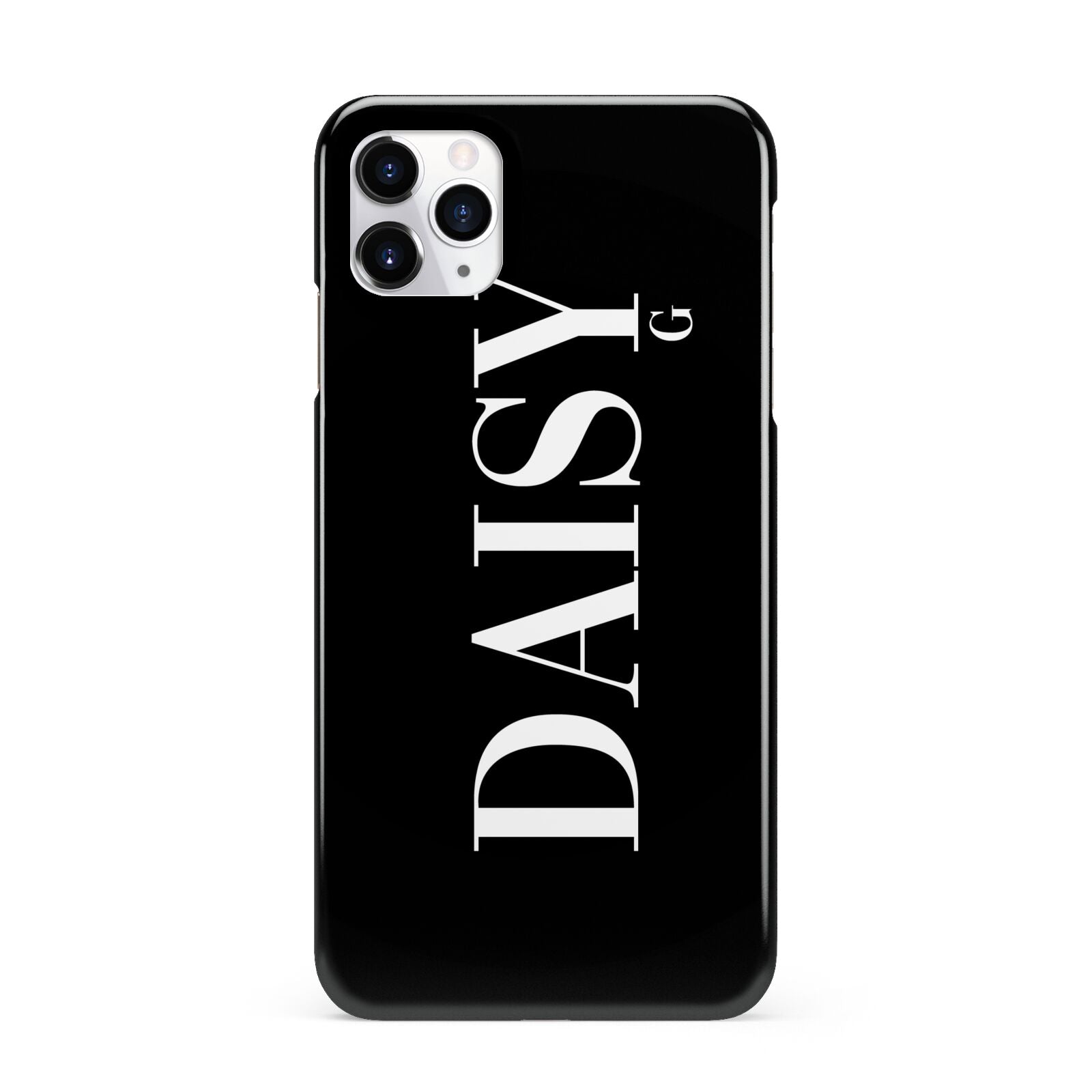 Personalised Black Name iPhone 11 Pro Max 3D Snap Case