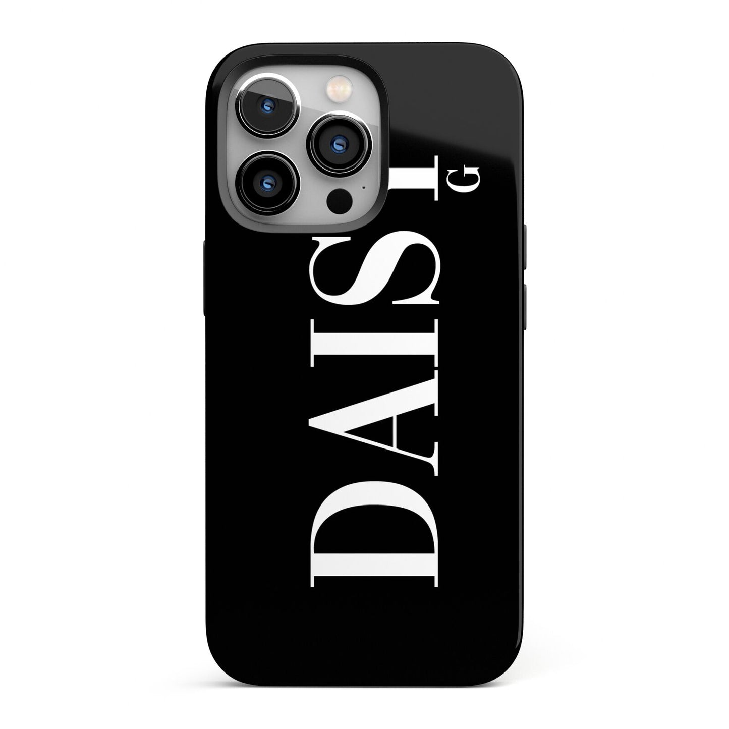 Personalised Black Name iPhone 13 Pro Full Wrap 3D Tough Case
