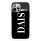 Personalised Black Name iPhone 13 Pro Max Full Wrap 3D Tough Case