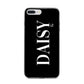Personalised Black Name iPhone 7 Plus Bumper Case on Silver iPhone