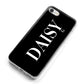 Personalised Black Name iPhone 8 Bumper Case on Silver iPhone Alternative Image