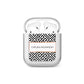 Personalised Black Pattern Name Or Initials AirPods Case